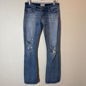 BKE Denim‎ Stella Bootcut Distressed Jeans Women's 28XL Ripped Light Wash